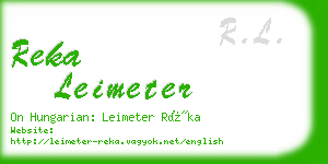 reka leimeter business card